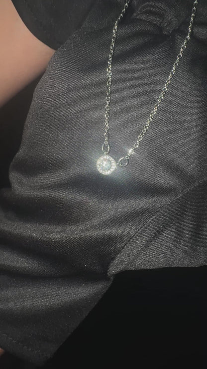 Silver White Stone With Chain Mangalsutra